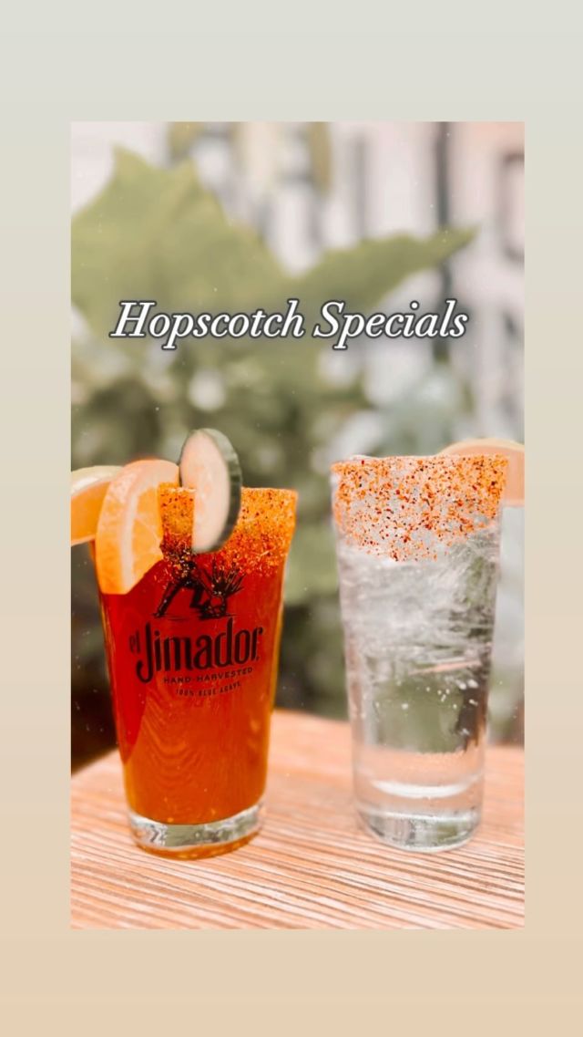 Enjoy the weather and this weekend at Gallo’s patio.
We have some fun @hopscotchfest specials !!!