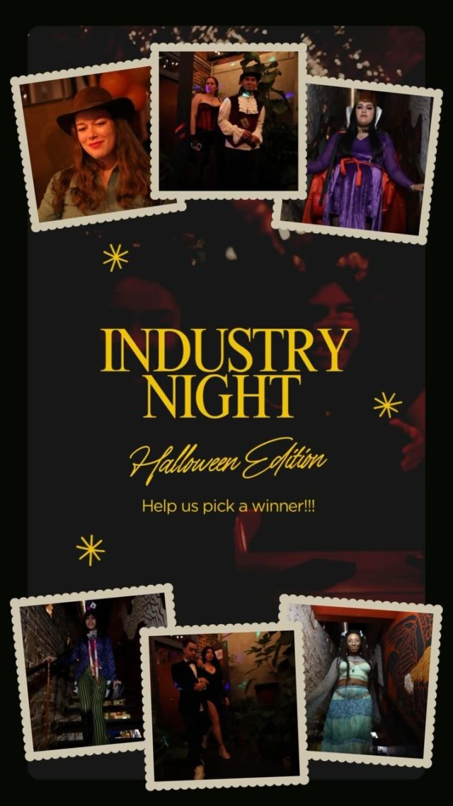 On Oct 7th we hosted our monthly Industry Night. This month was a Halloween party 👻As promised here is the opportunity to vote for your favorite costume!!
Follow the link on our bio, and fill up the form.
We will announce the winner this Saturday
We have some great prizes.We love Halloween and also have a great fall menu. Join us this weekend 👻